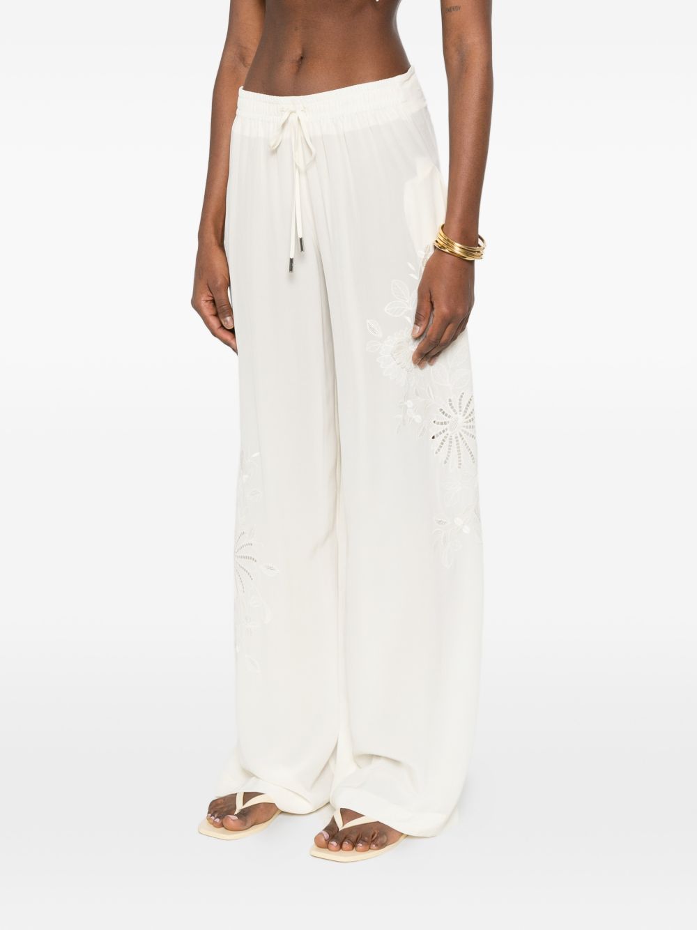 Ermanno Scervino Women Silk Pajama Trousers ERMANO SCERVINO