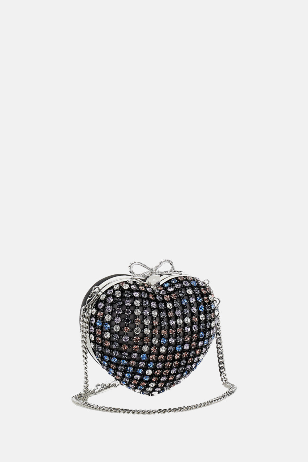 Self-Portrait Women Multicrystal Heart-Shaped Clutch SELF-PORTRAIT
