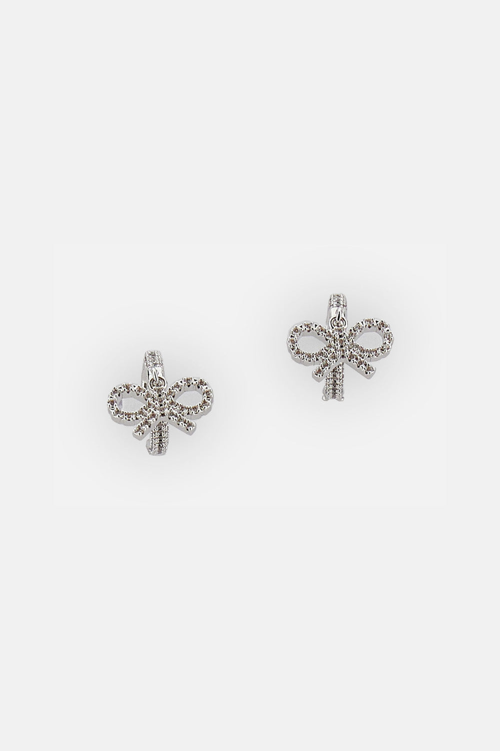 Self-Portrait Women Crystal Bow Hoop Earrings SELF-PORTRAIT
