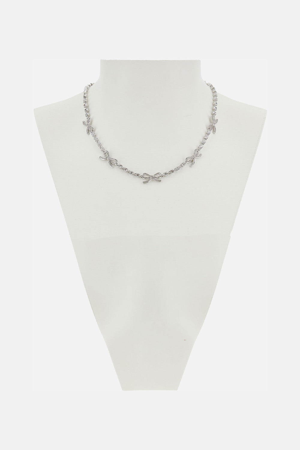 Self-Portrait Women Crystal Bow Necklace SELF-PORTRAIT