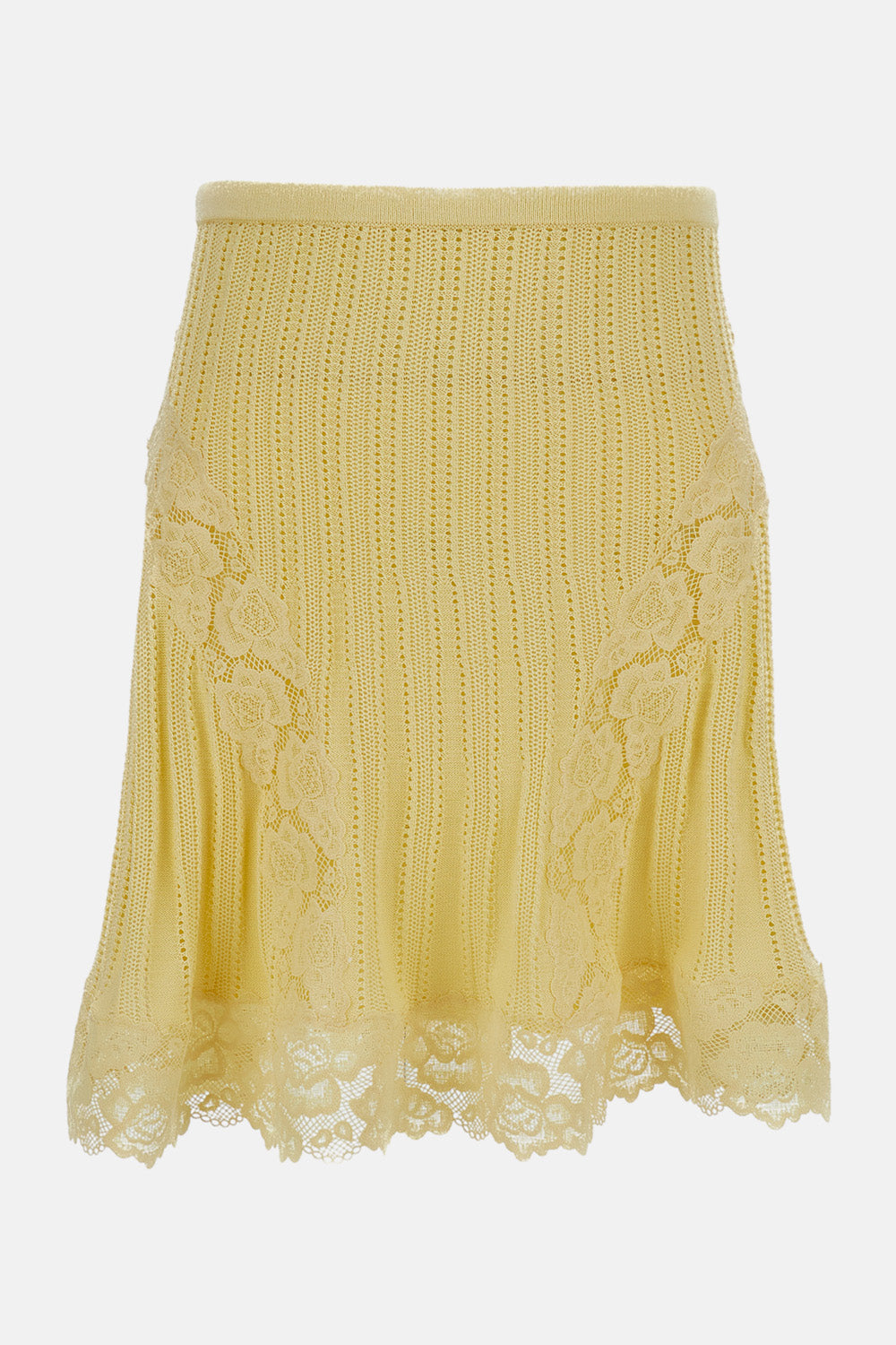 Self-Portrait Women Pointelle Knit Mini Skirt SELF-PORTRAIT