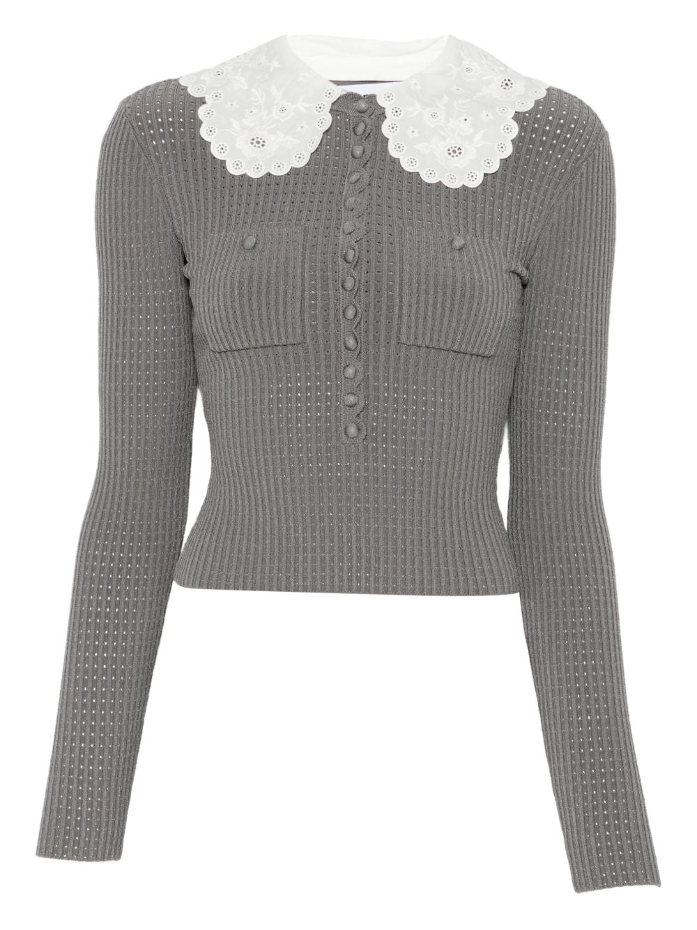 Self Portrait Women Collar-Detail Sweater SELF-PORTRAIT