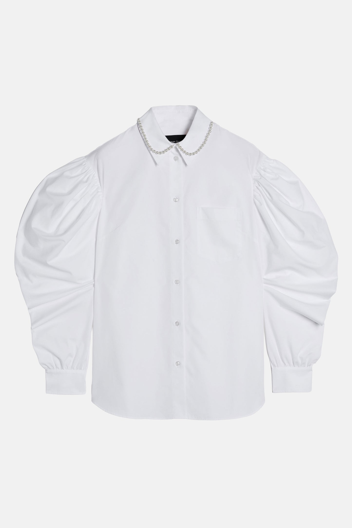 Simone Rocha Women Draped Sleeve Masculine Shirt With Emb SIMONE ROCHA