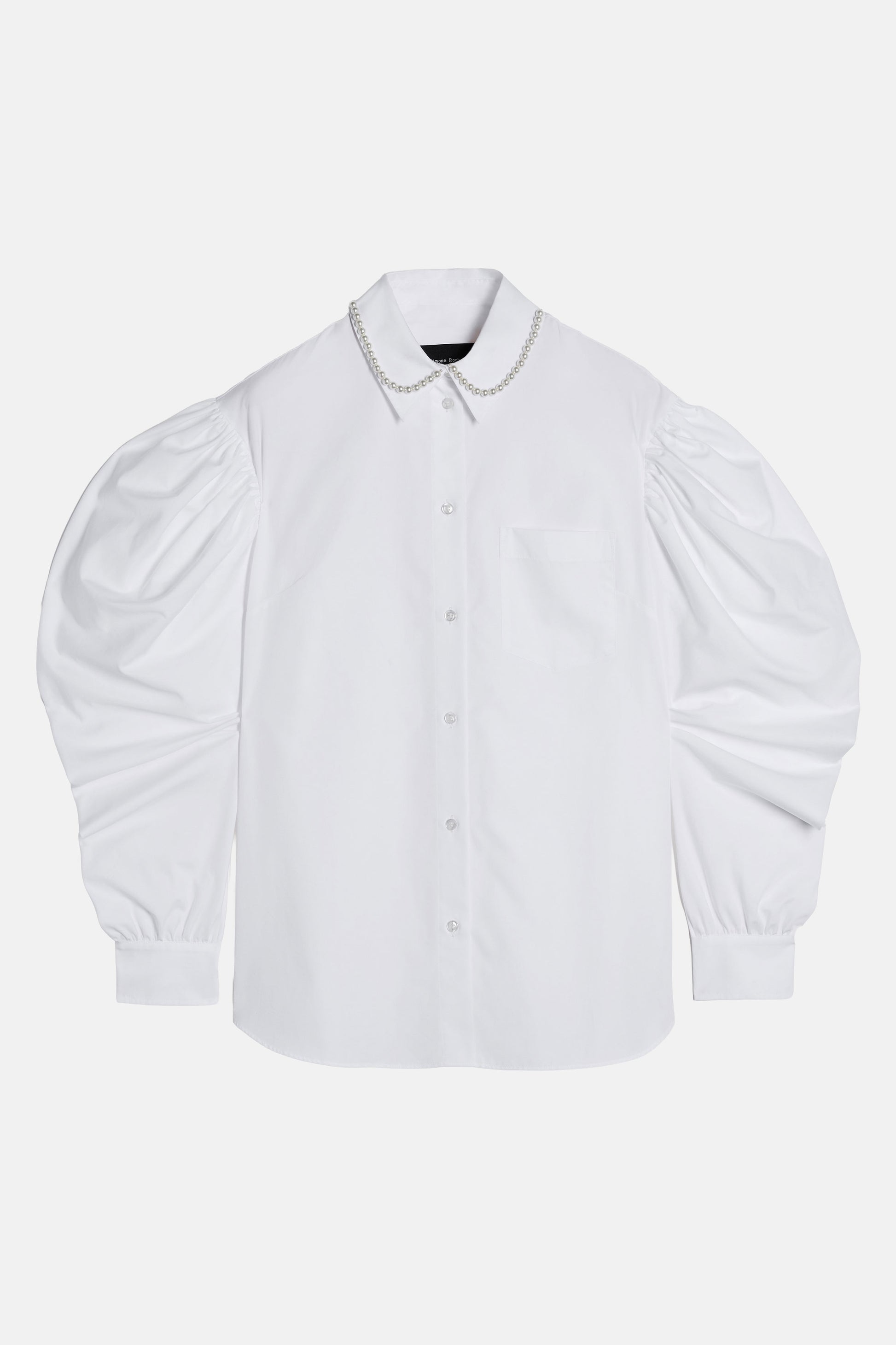 Simone Rocha Women Draped Sleeve Masculine Shirt With Emb SIMONE ROCHA