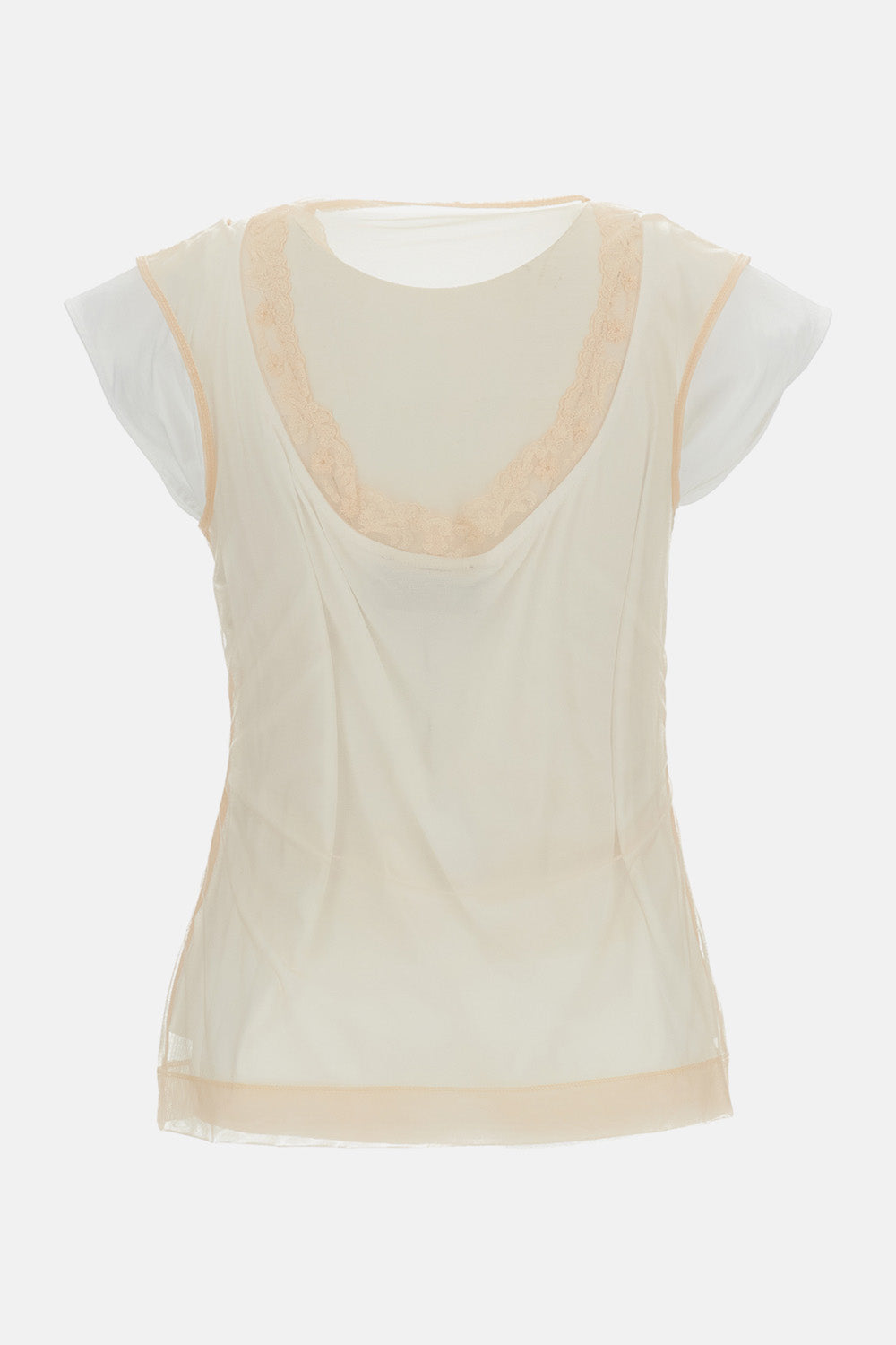 Simone Rocha Women Layered Lace Trim T-Shirt W/ Emb SIMONE ROCHA