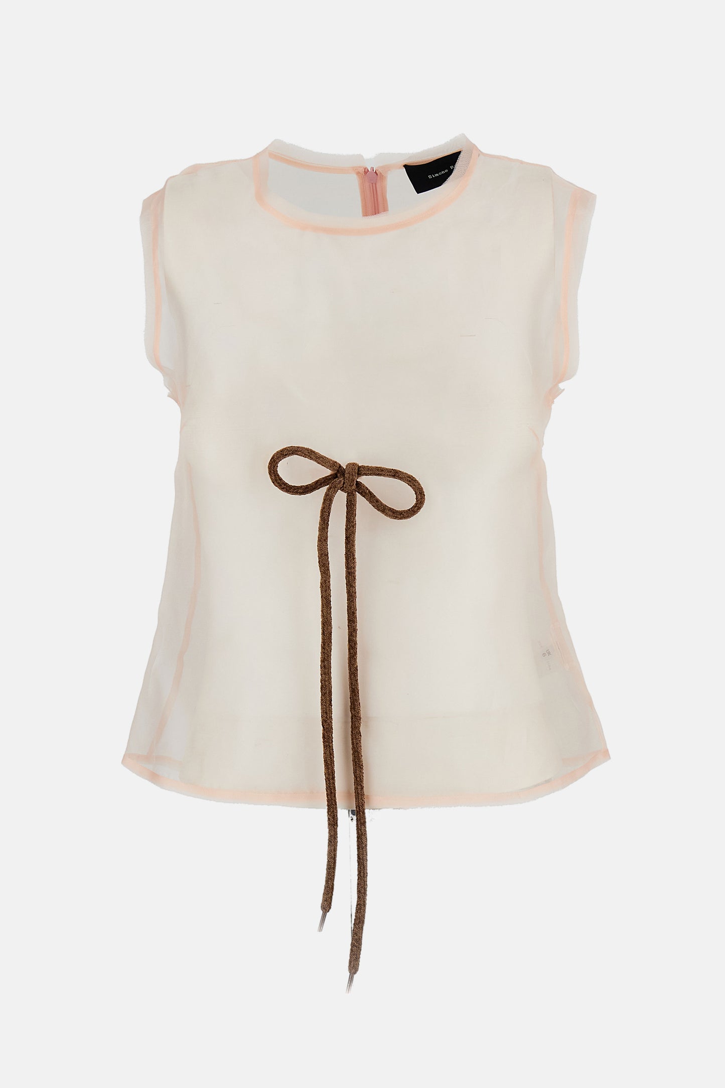Simone Rocha Women Sheer Frayed Contour Dart Top SIMONE ROCHA