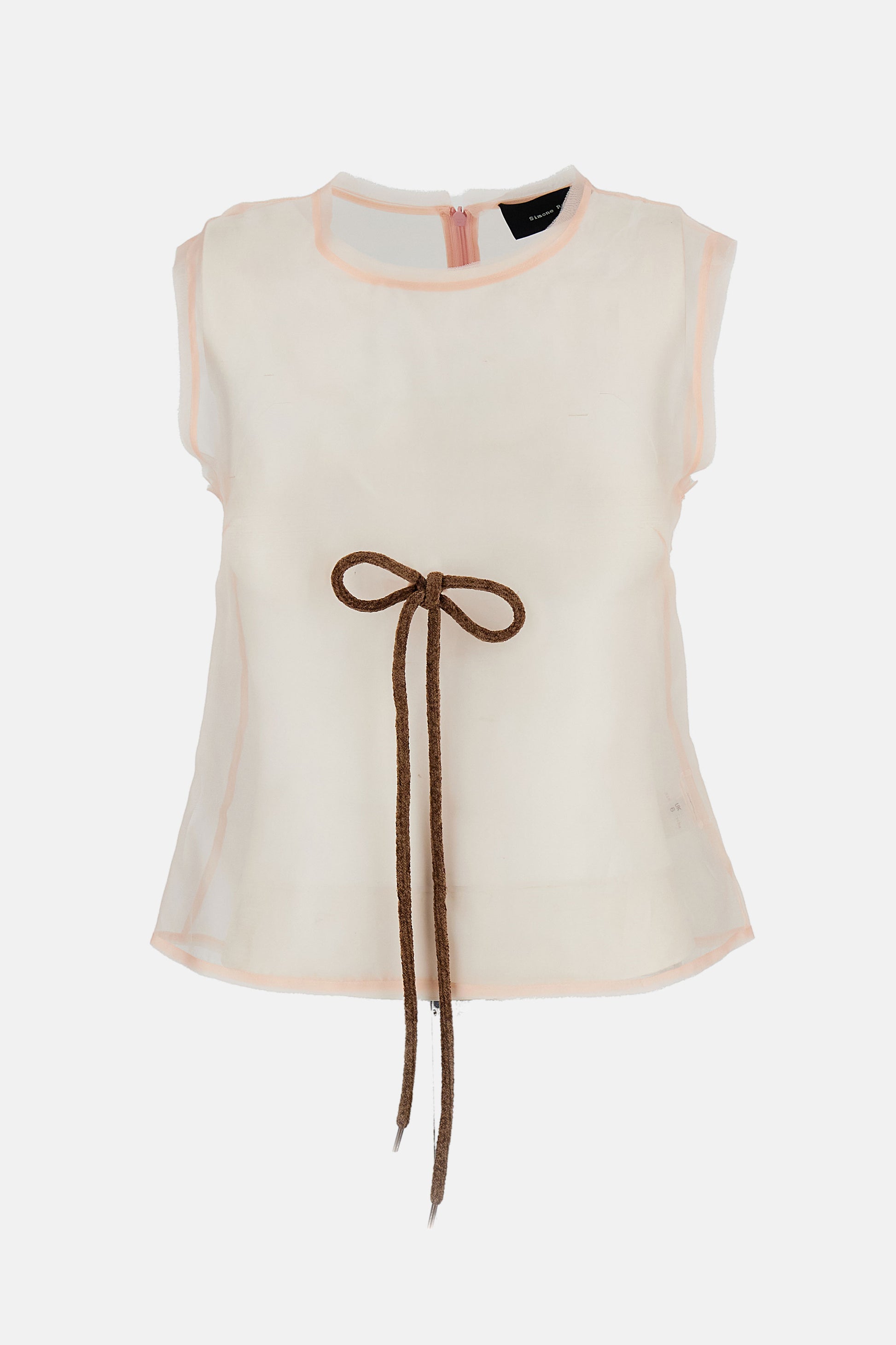 Simone Rocha Women Sheer Frayed Contour Dart Top SIMONE ROCHA
