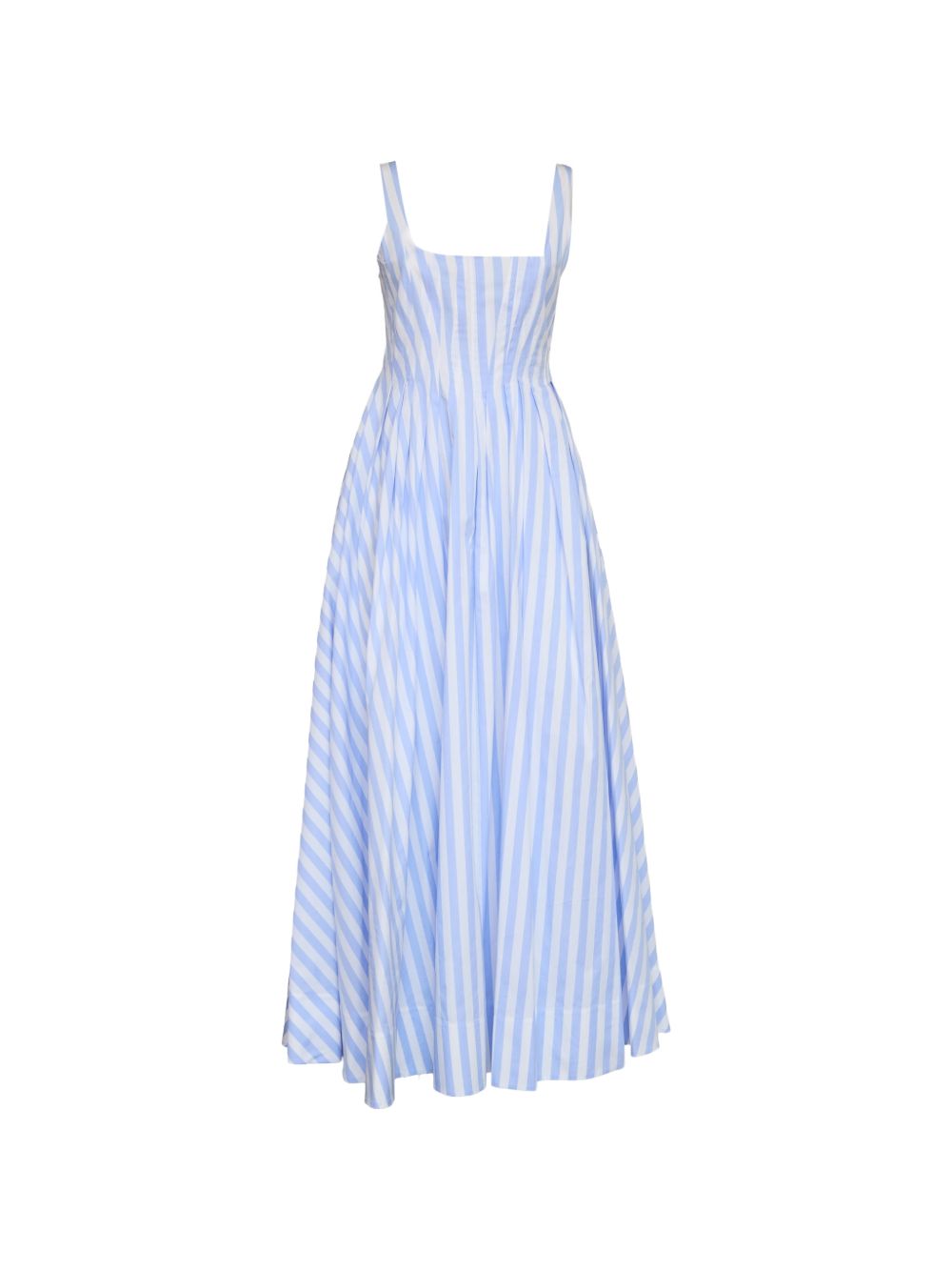Sportmax Women Striped Cotton Long Dress SPORTMAX