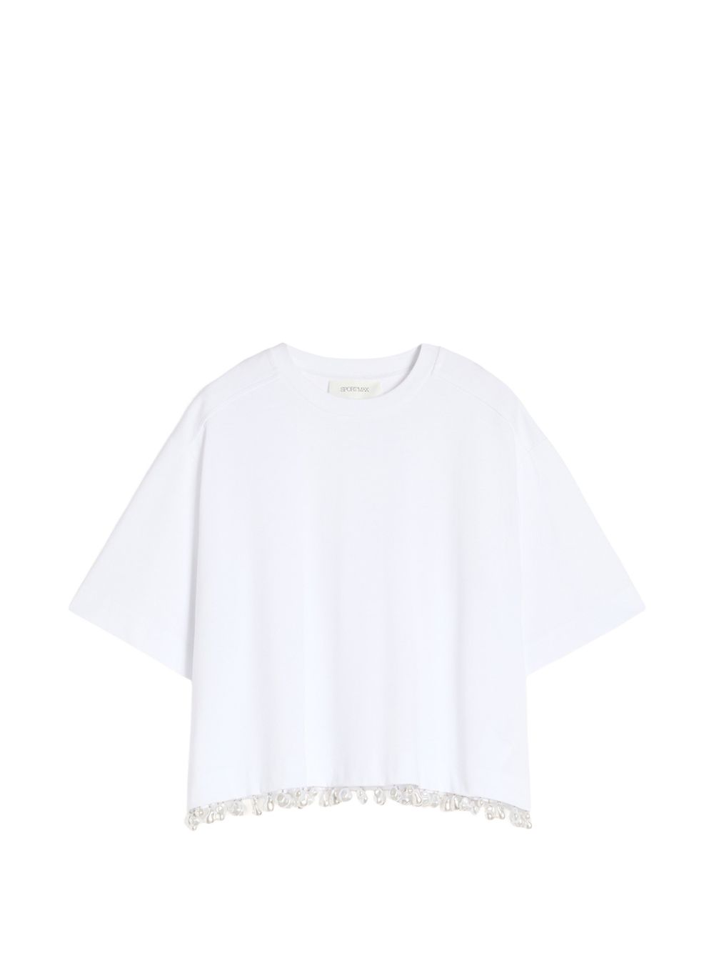 Sportmax Women Embellished Cotton T-Shirt SPORTMAX