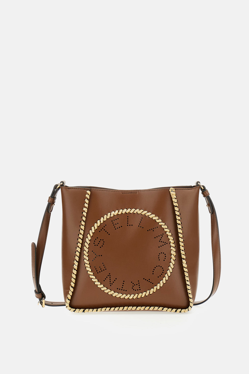 Stella Mccartney Women Crossbody Logo Bag Raffia STELLA MCCARTNEY