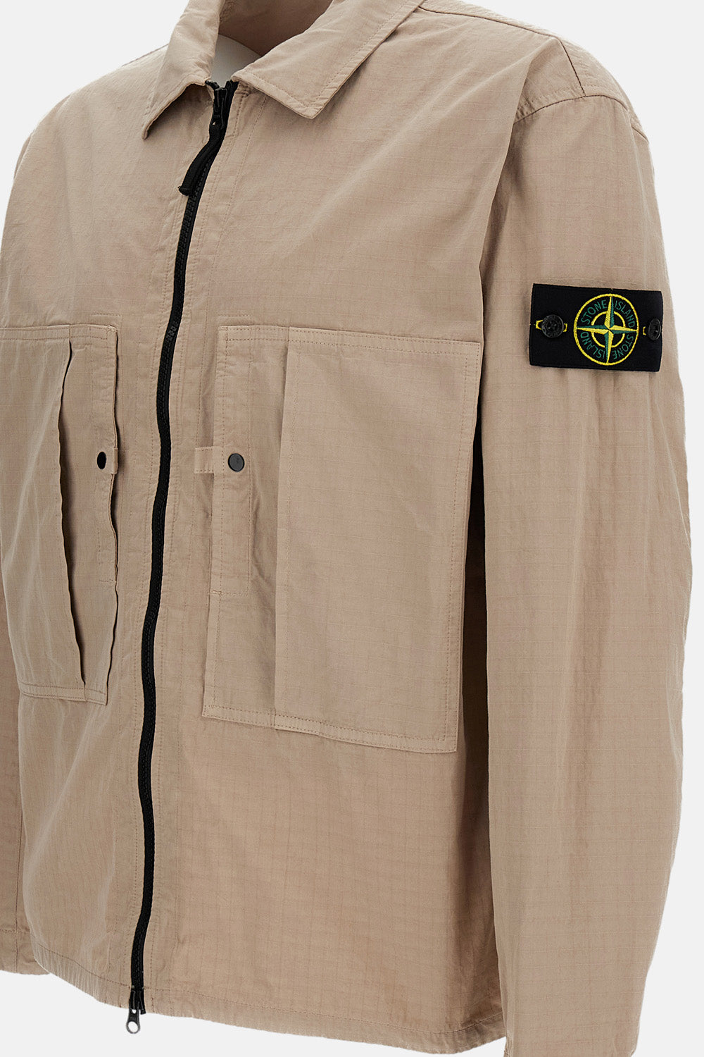 Stone Island Men Zip Up Overshirt STONE ISLAND