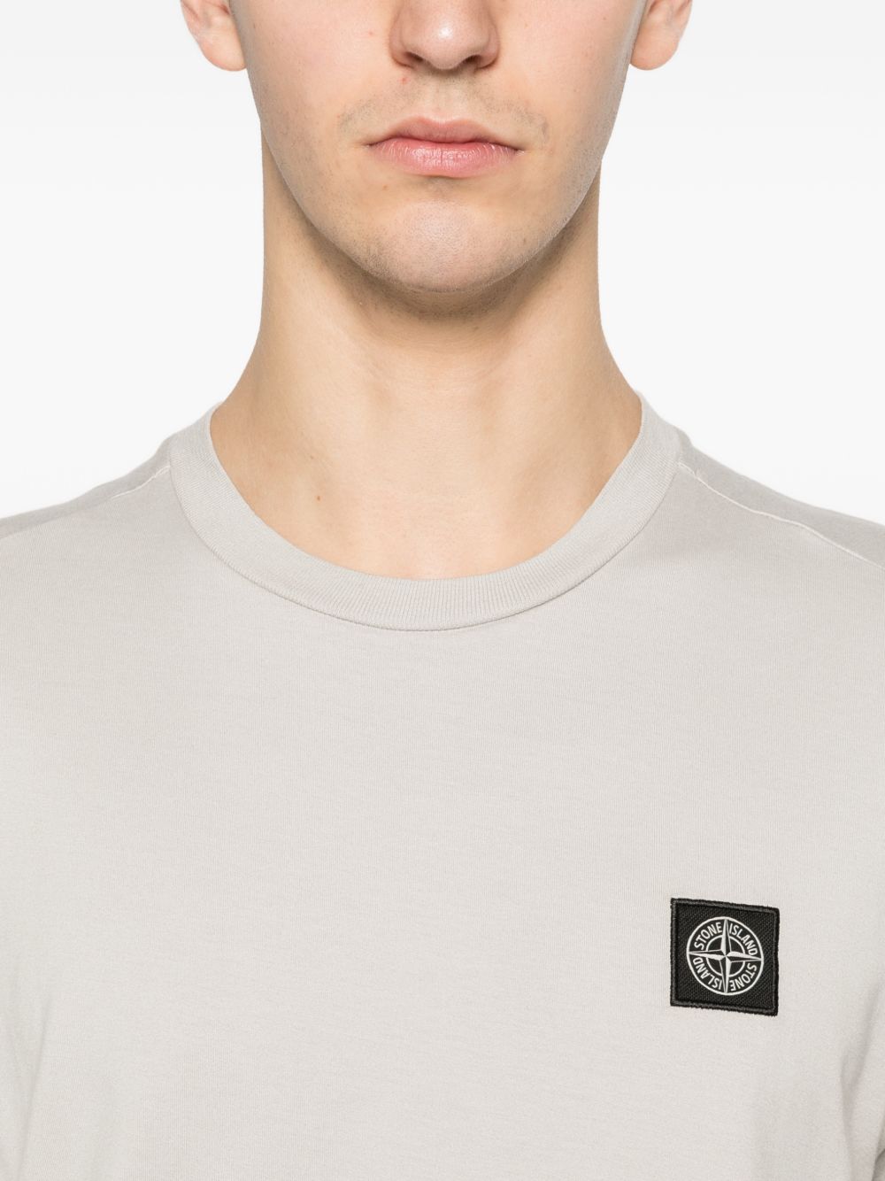Stone Island Men Logo Cotton T-Shirt STONE ISLAND