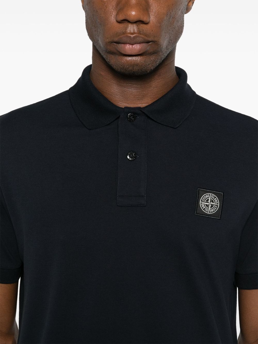 Stone Island Men Logo Cotton Polo Shirt STONE ISLAND