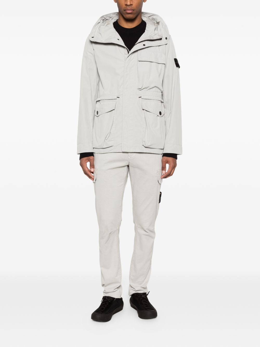 Stone Island Men Logo Cotton Crewneck Sweater STONE ISLAND