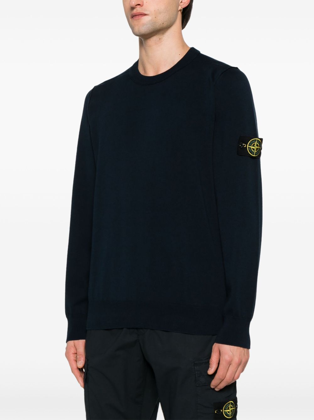 Stone Island Men Cotton Crewneck Sweater STONE ISLAND