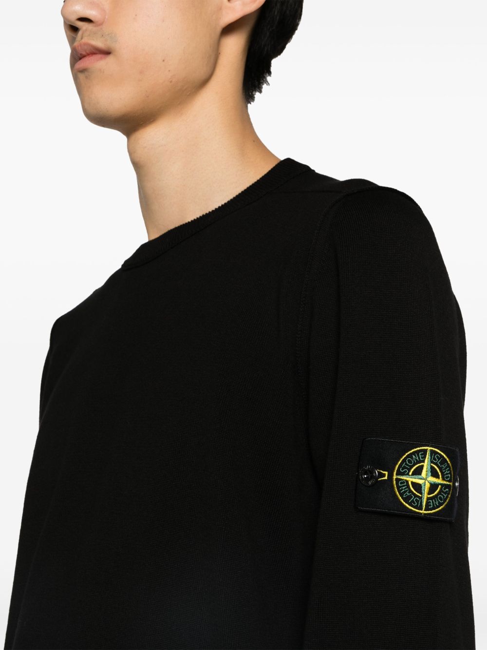 Stone Island Men Cotton Crewneck Sweater STONE ISLAND