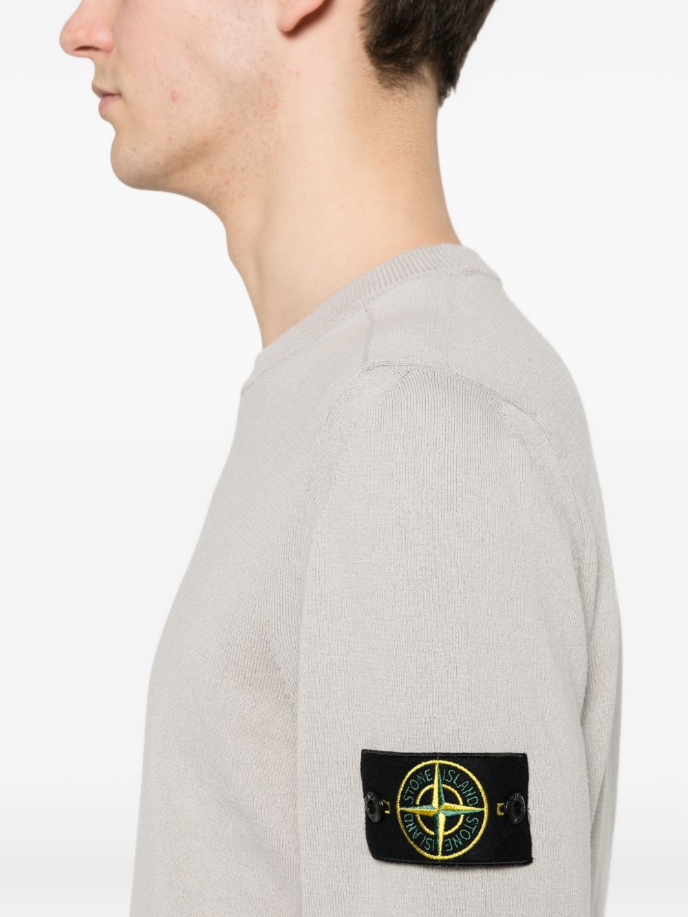 Stone Island Men Cotton Crewneck Sweater STONE ISLAND