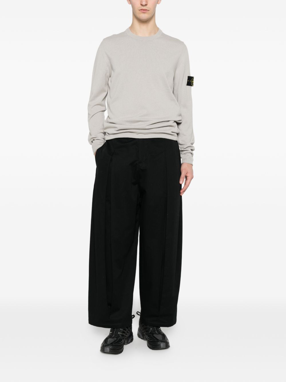 Stone Island Men Cotton Crewneck Sweater STONE ISLAND