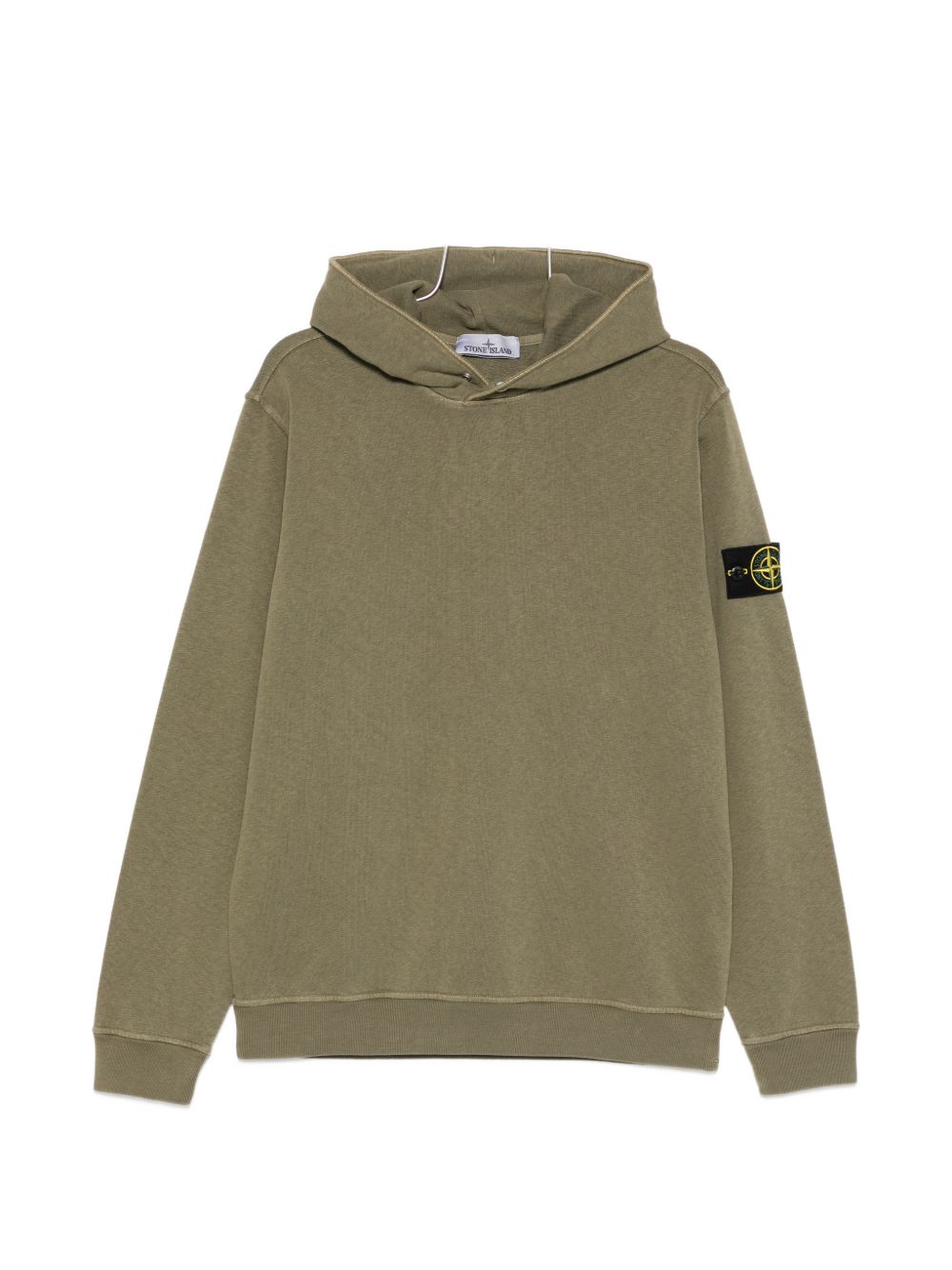 Stone Island Men Logo Cotton Hoodie STONE ISLAND