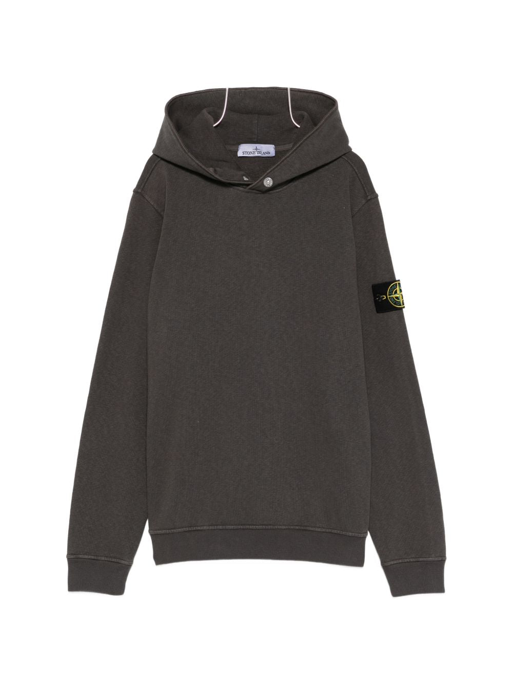 Stone Island Men Logo Cotton Hoodie STONE ISLAND