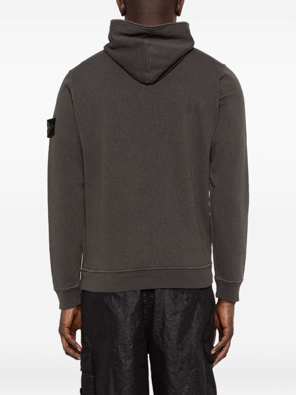 Stone Island Men Logo Cotton Hoodie STONE ISLAND