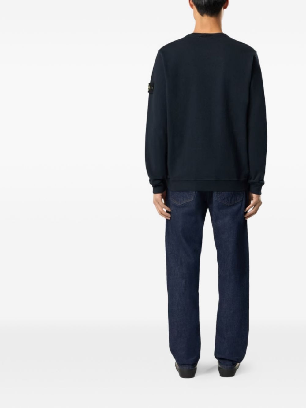 Stone Island Men Logo Cotton Sweatshirt STONE ISLAND