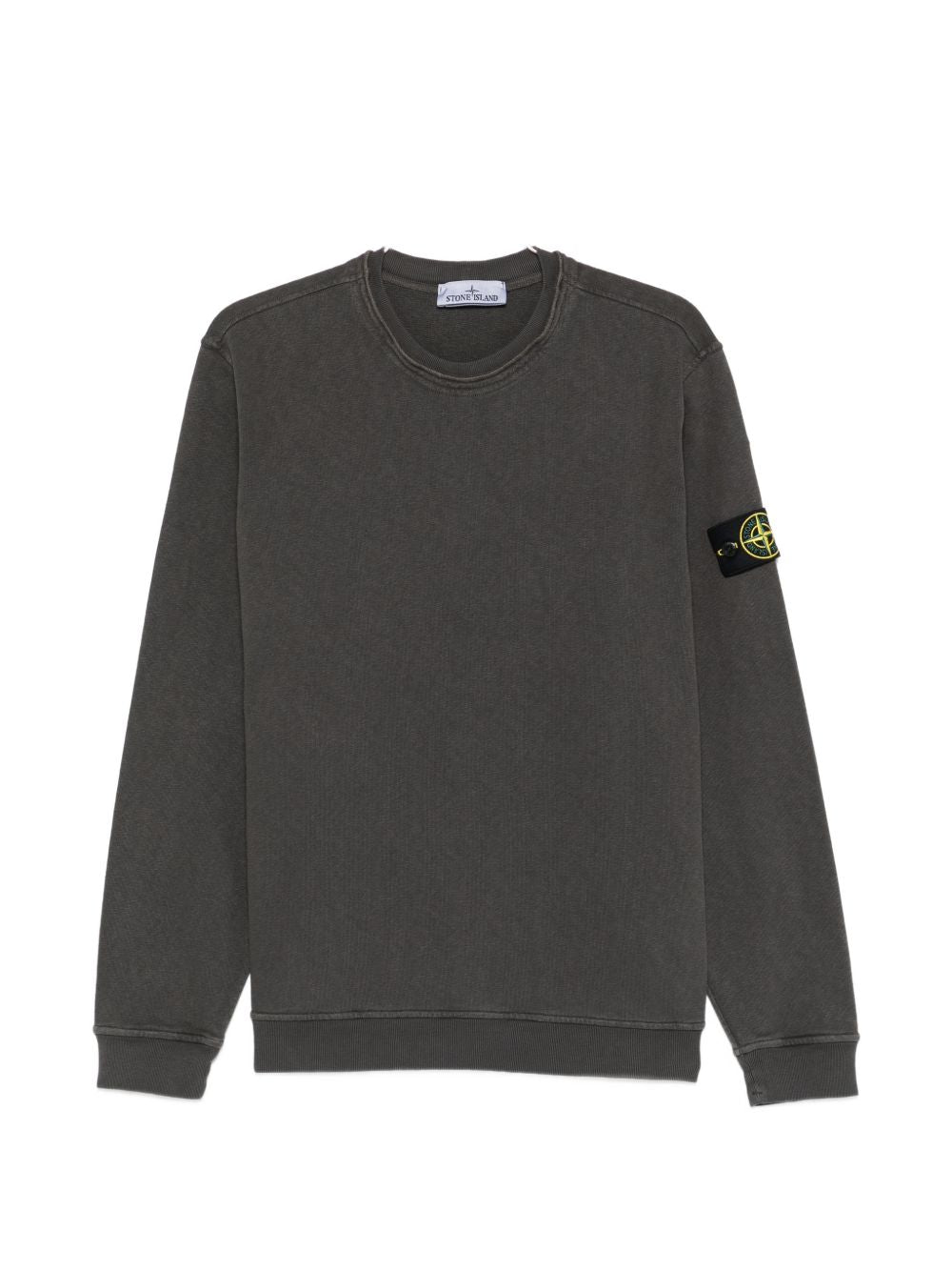Stone Island Men Logo Cotton Crewneck Sweatshirt STONE ISLAND