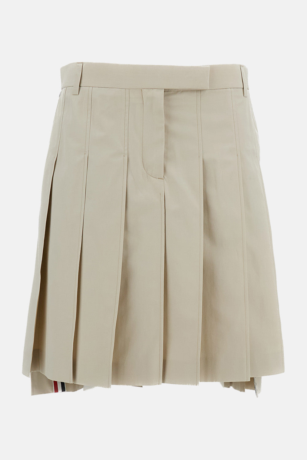 Thom Browne Women Cotton Pleated Skirt THOM BROWNE