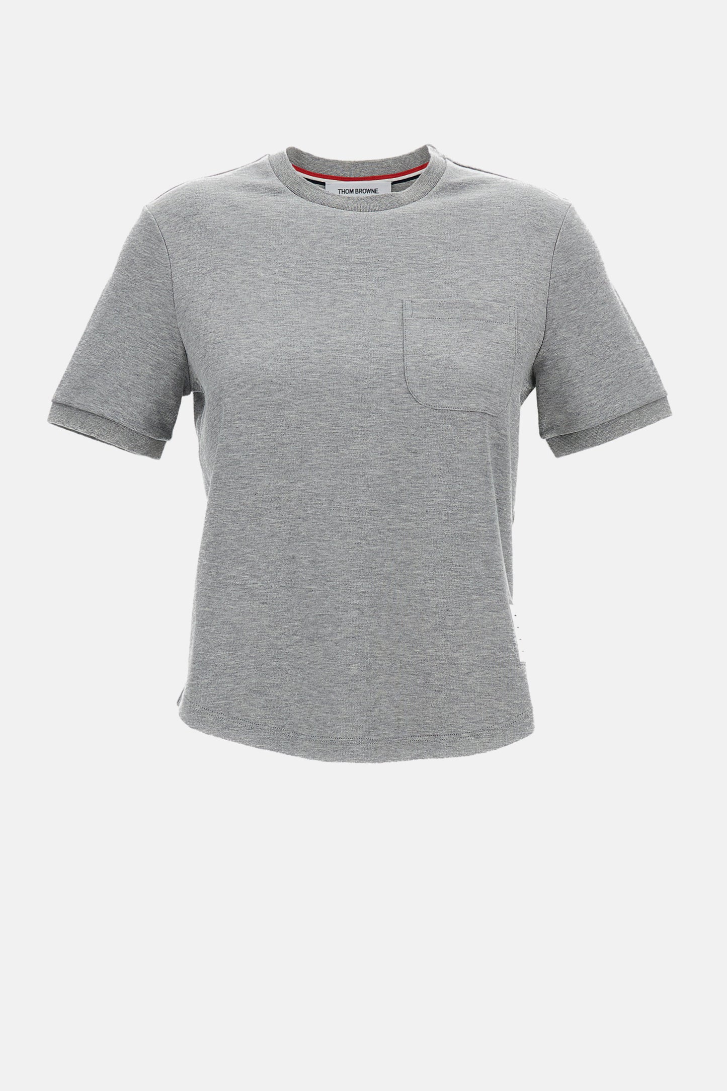 Thom Browne Women Cotton Milano Pocket Tee THOM BROWNE