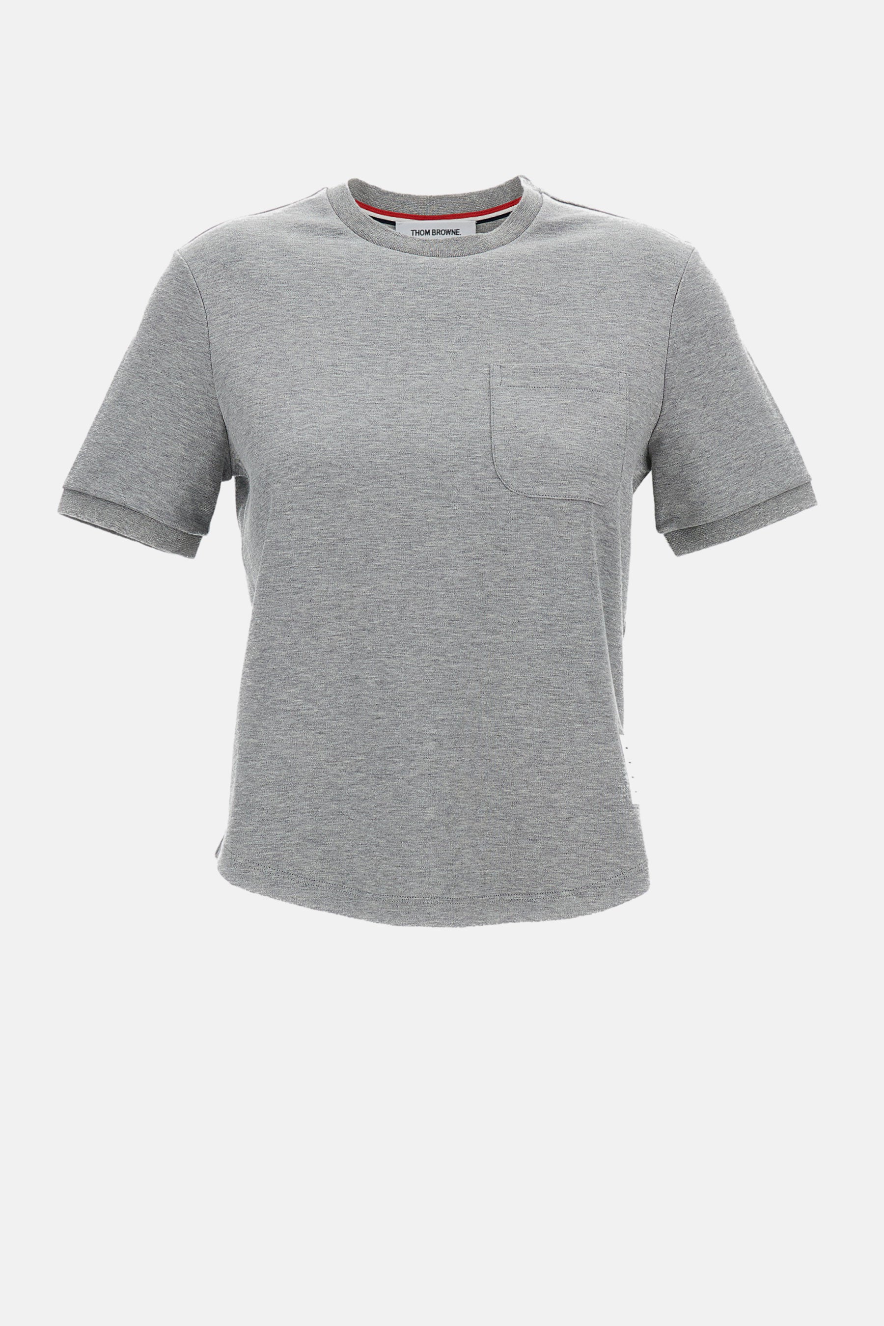 Thom Browne Women Cotton Milano Pocket Tee THOM BROWNE