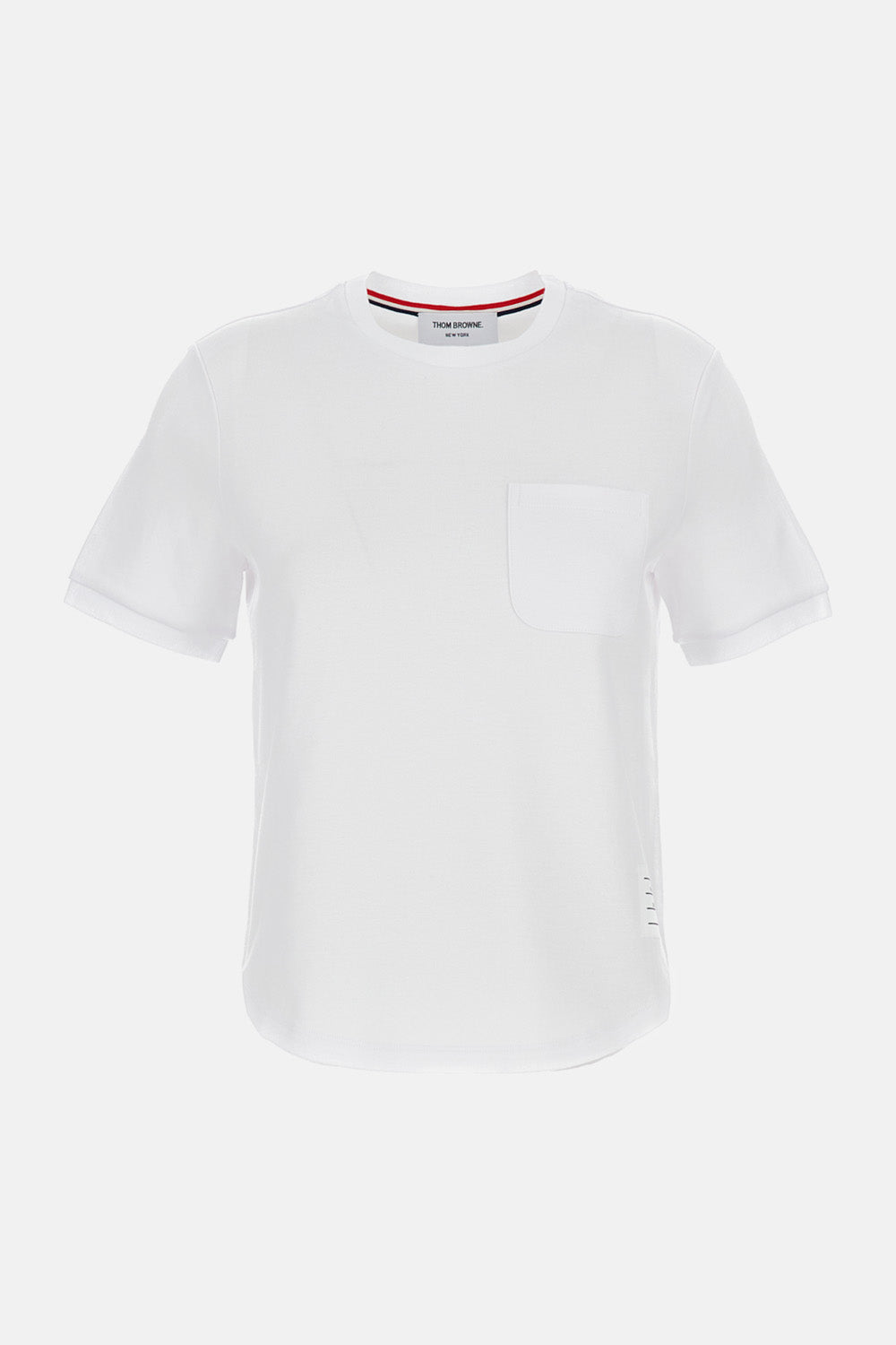 Thom Browne Women Cotton Milano Pocket Tee THOM BROWNE
