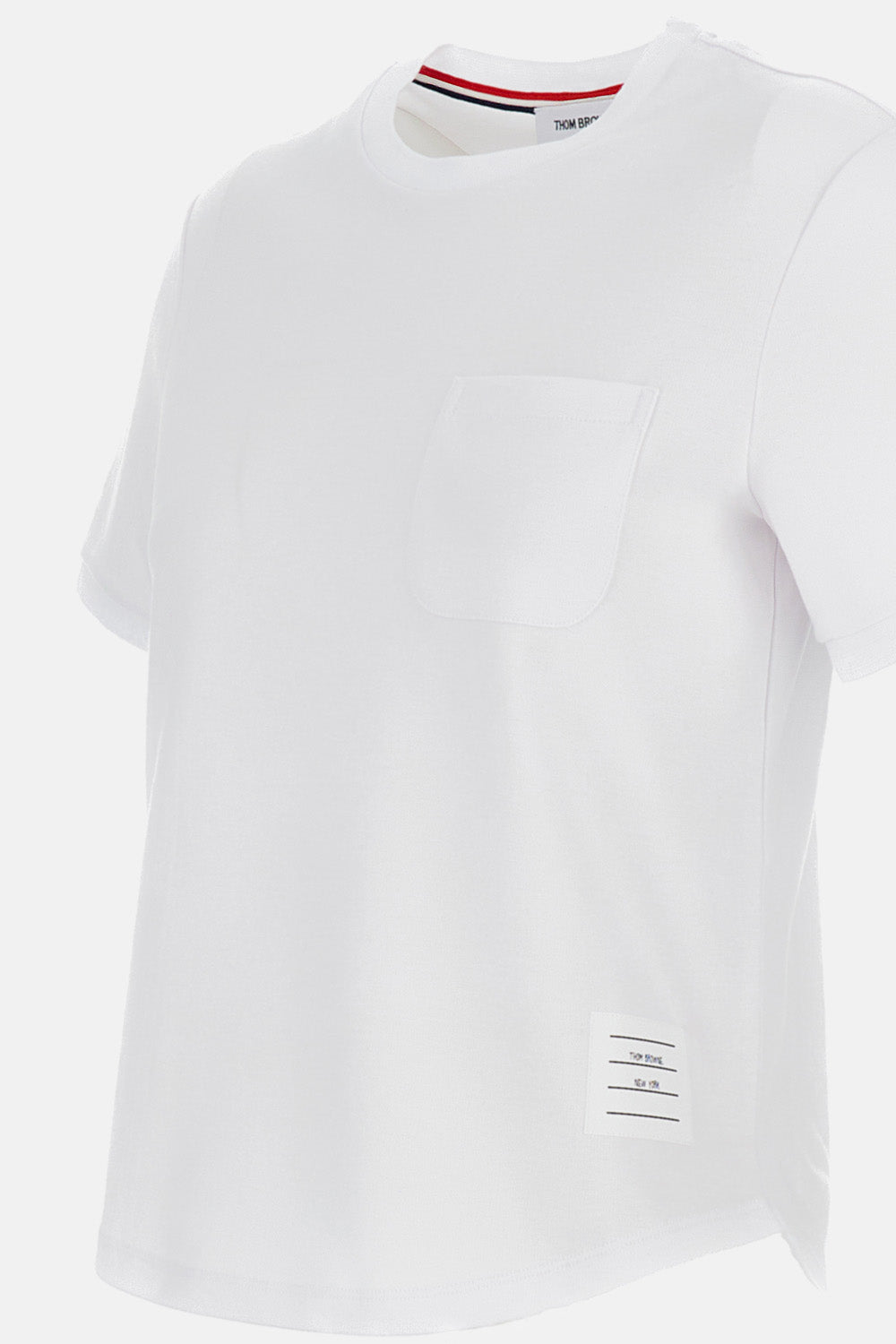 Thom Browne Women Cotton Milano Pocket Tee THOM BROWNE