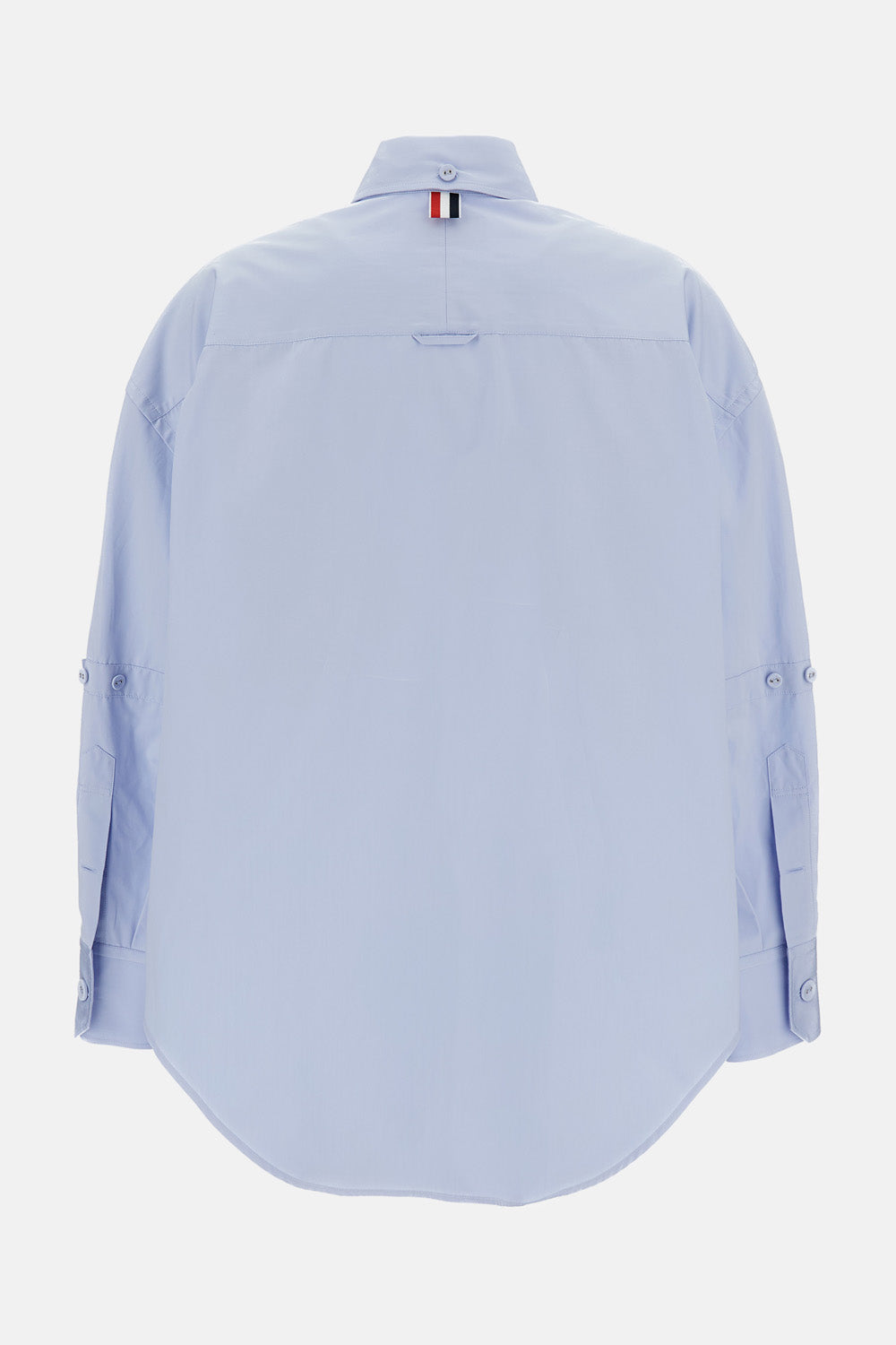 Thom Browne Women Supersized Long Sleeve Point Collar Shirt THOM BROWNE