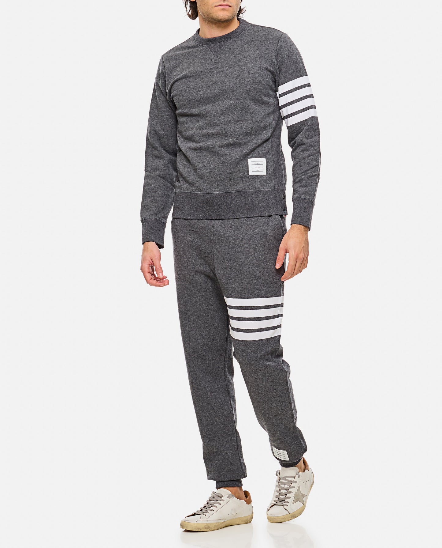 Thom Browne Men Classic Sweatpant In Classic Loopback W/ Engineered 4 Bar THOM BROWNE