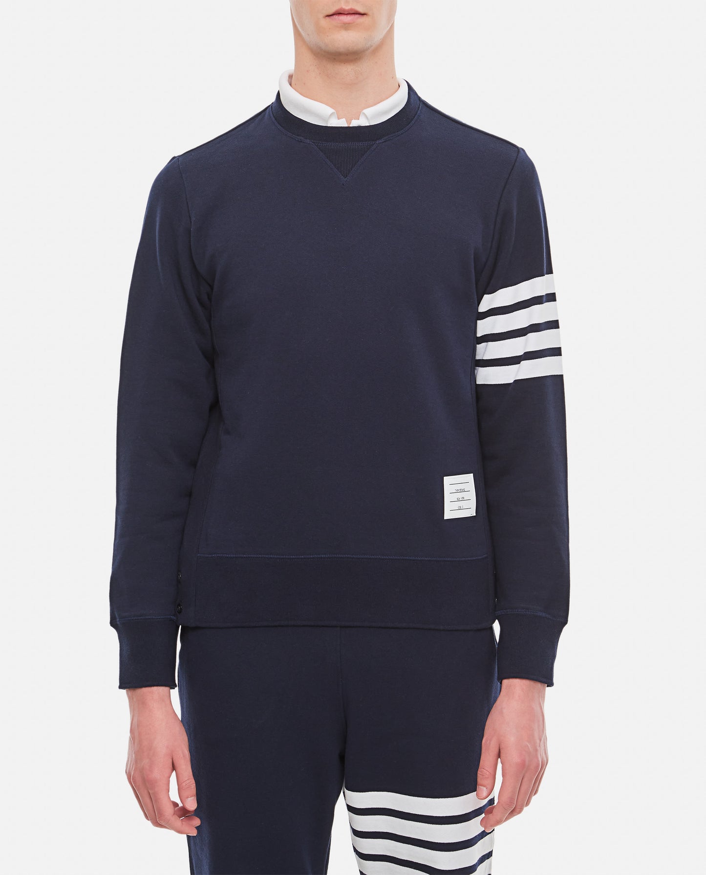 Thom Browne Men Classic Sweatshirt In Classic Loopback 4 Bar THOM BROWNE
