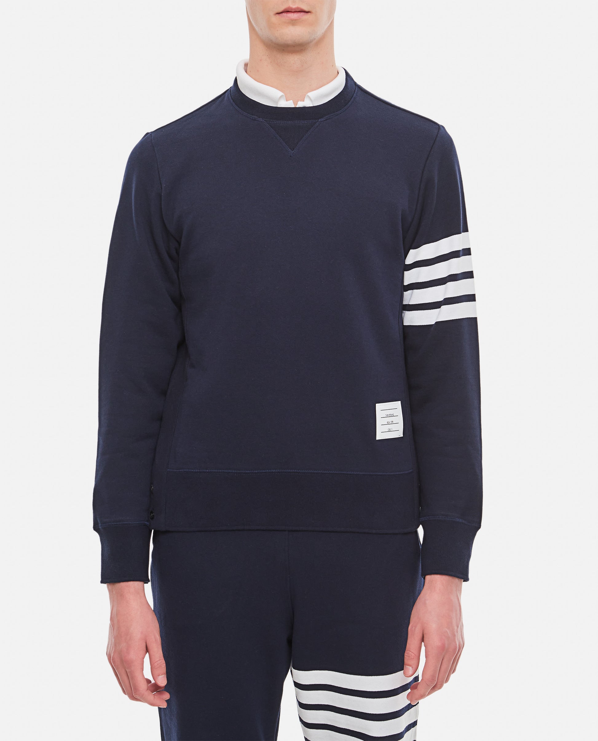 Thom Browne Men Classic Sweatshirt In Classic Loopback 4 Bar THOM BROWNE