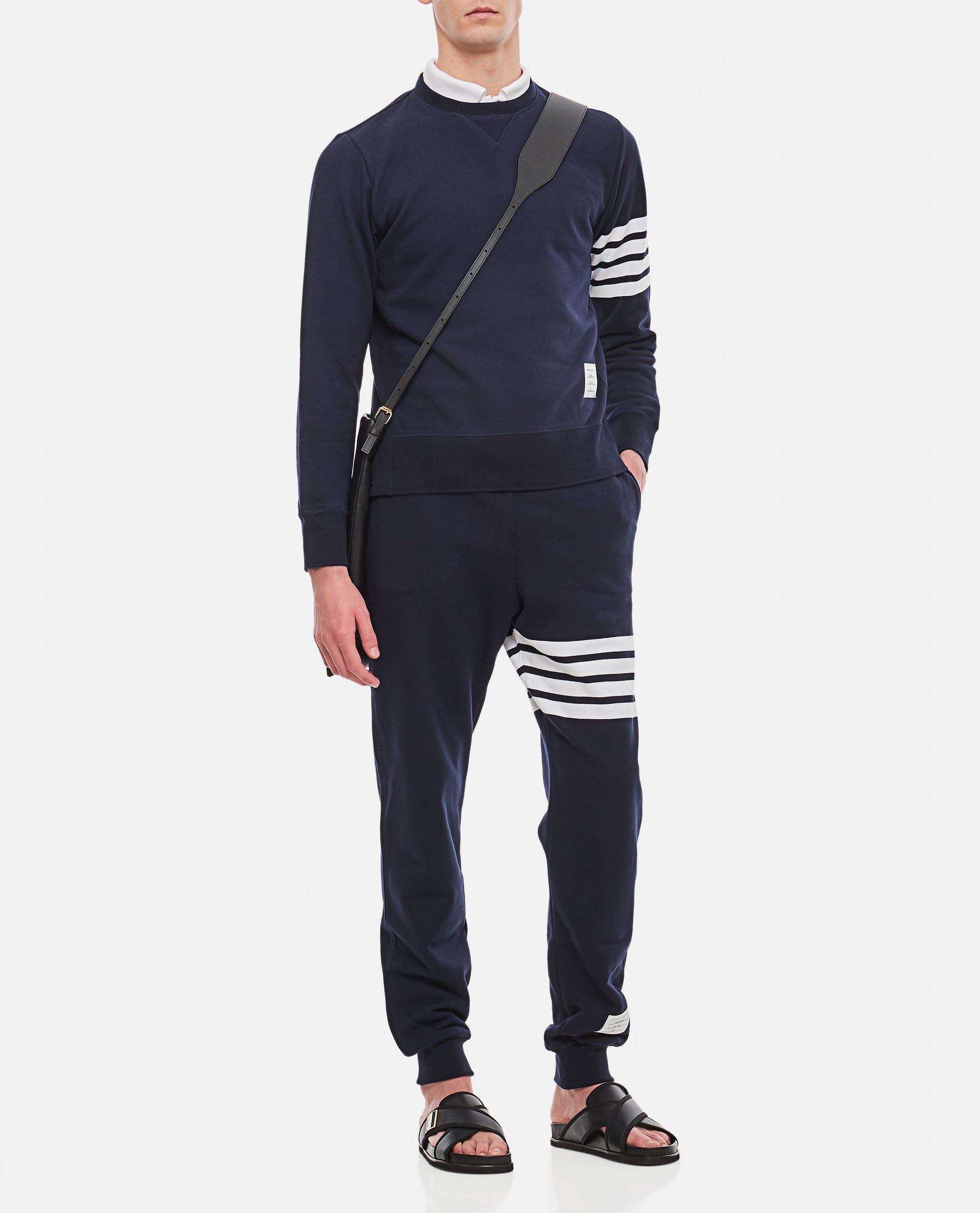 Thom Browne Men Classic Sweatshirt In Classic Loopback 4 Bar THOM BROWNE