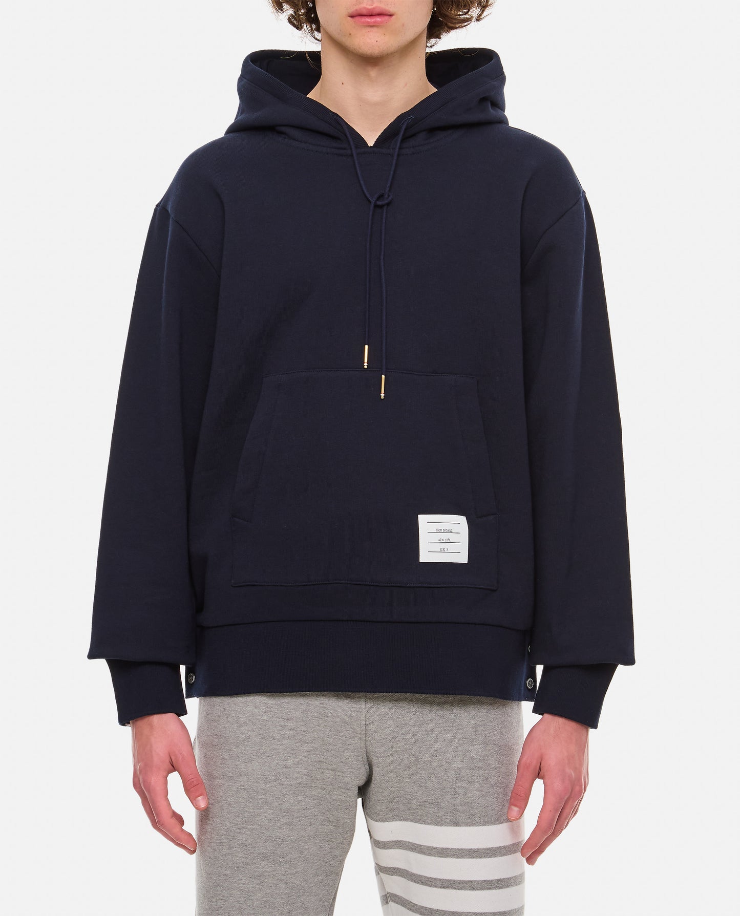 Thom Browne Men Cotton Hoodie Pullover THOM BROWNE