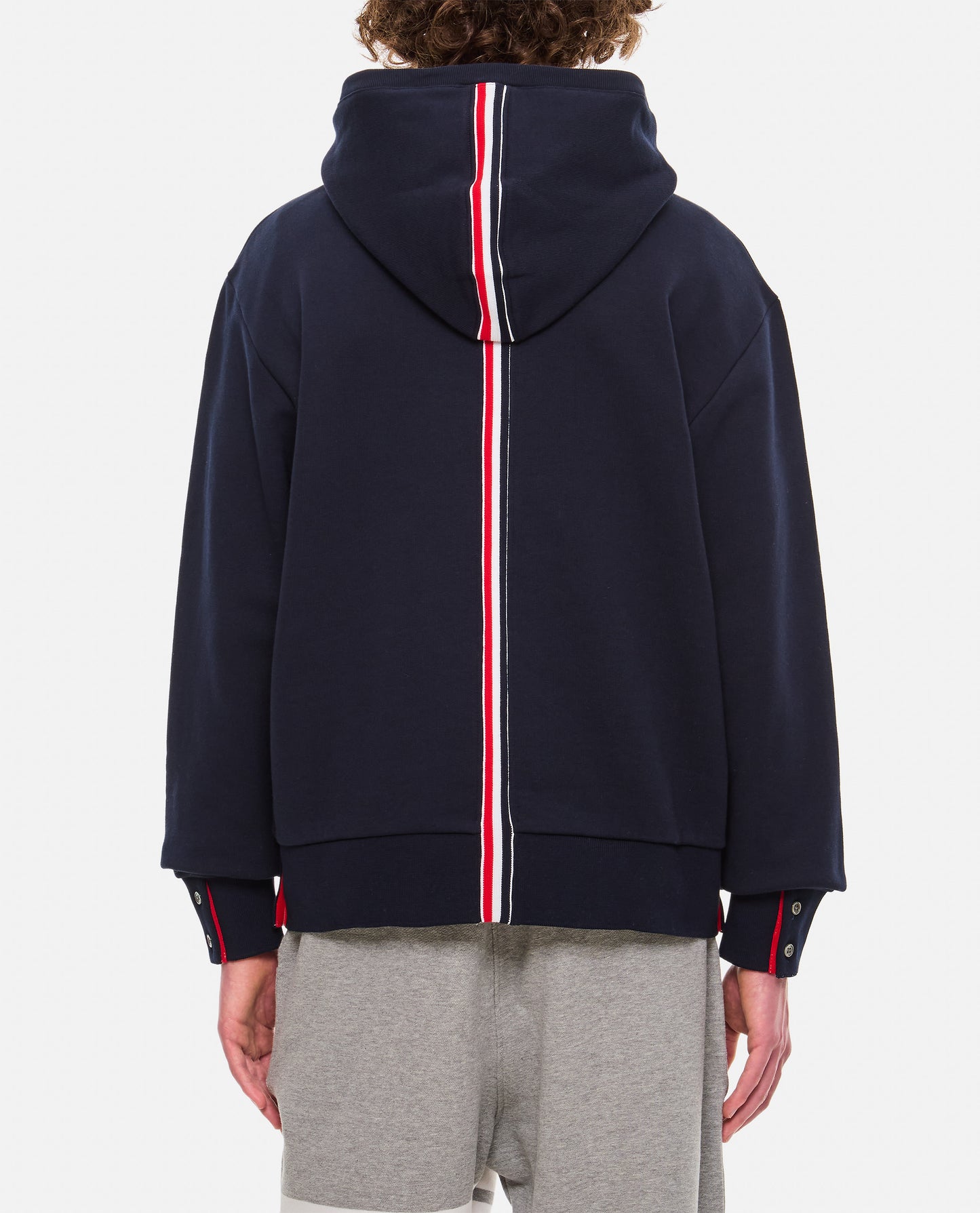 Thom Browne Men Cotton Hoodie Pullover THOM BROWNE