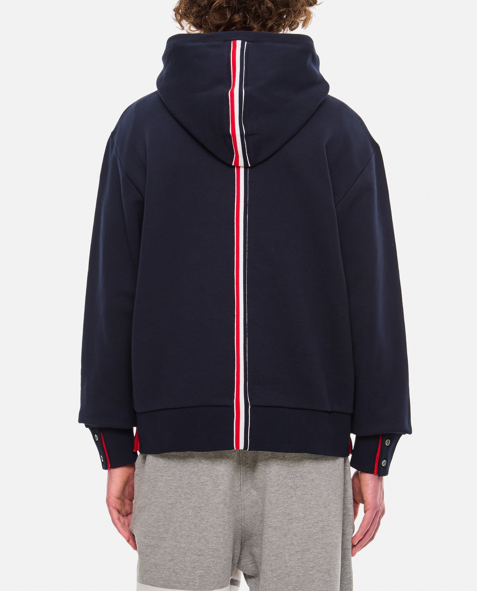 Thom Browne Men Cotton Hoodie Pullover THOM BROWNE