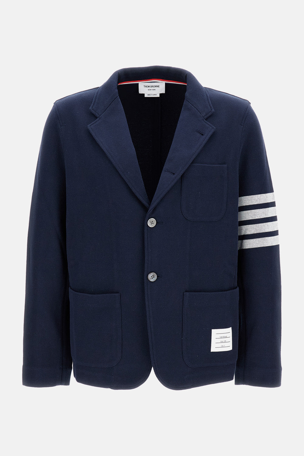 Thom Browne Men Double Face Knit 4-Bar Sack Jacket THOM BROWNE