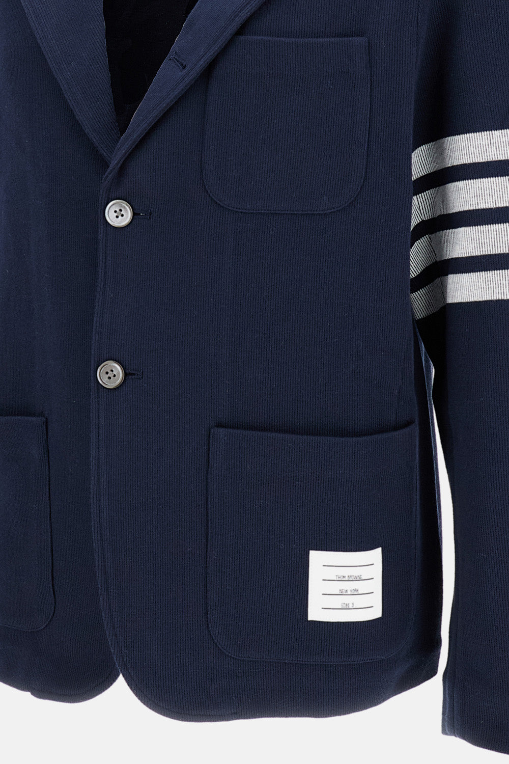 Thom Browne Men Double Face Knit 4-Bar Sack Jacket THOM BROWNE