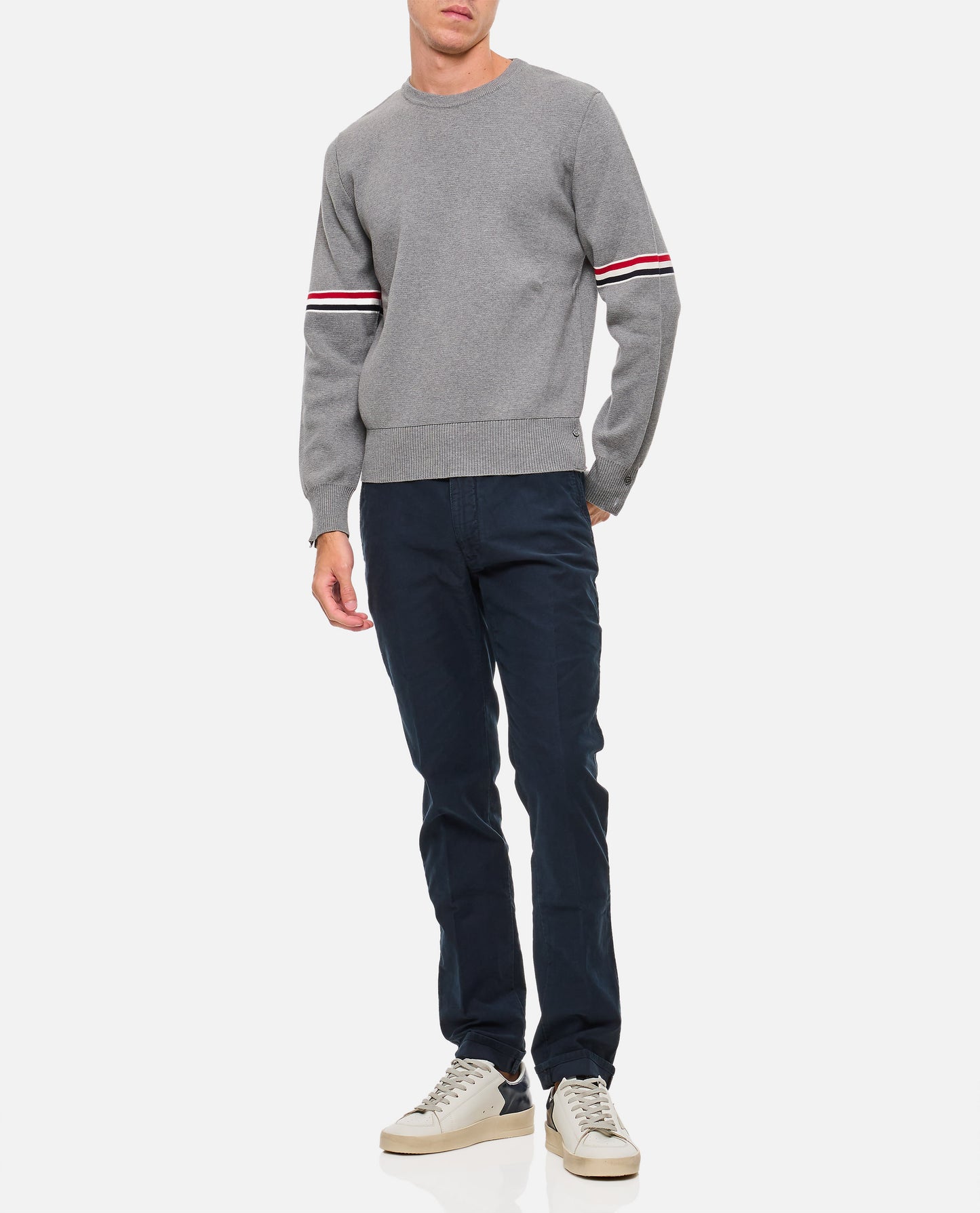 Thom Browne Men Crewneck Pullover THOM BROWNE