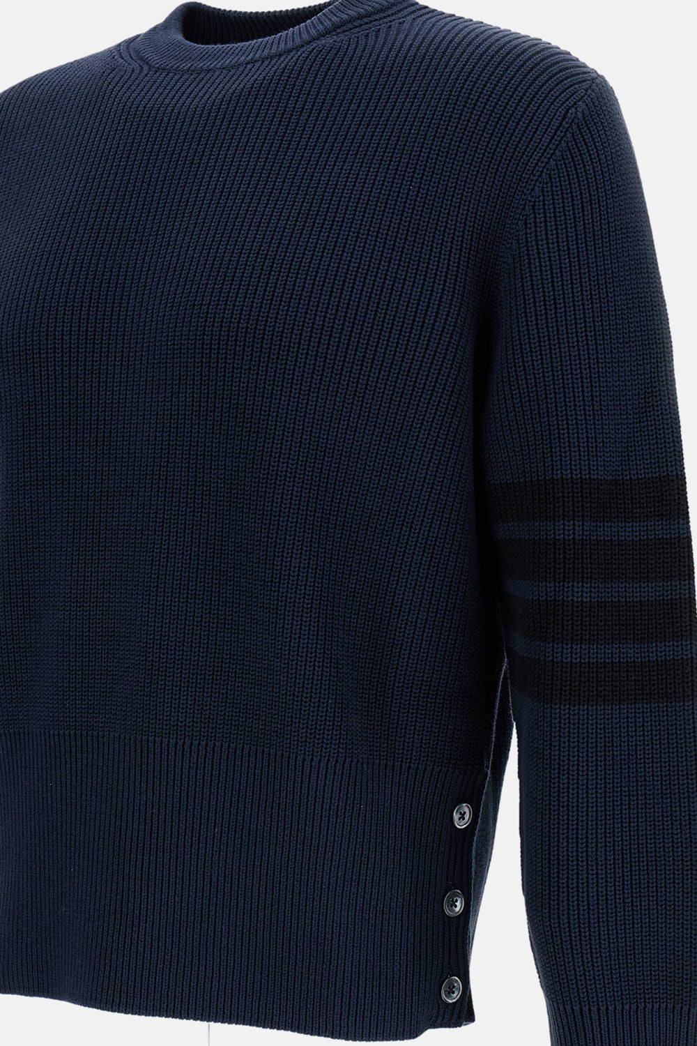 Thom Browne Men Crewneck Cotton Cardigan THOM BROWNE