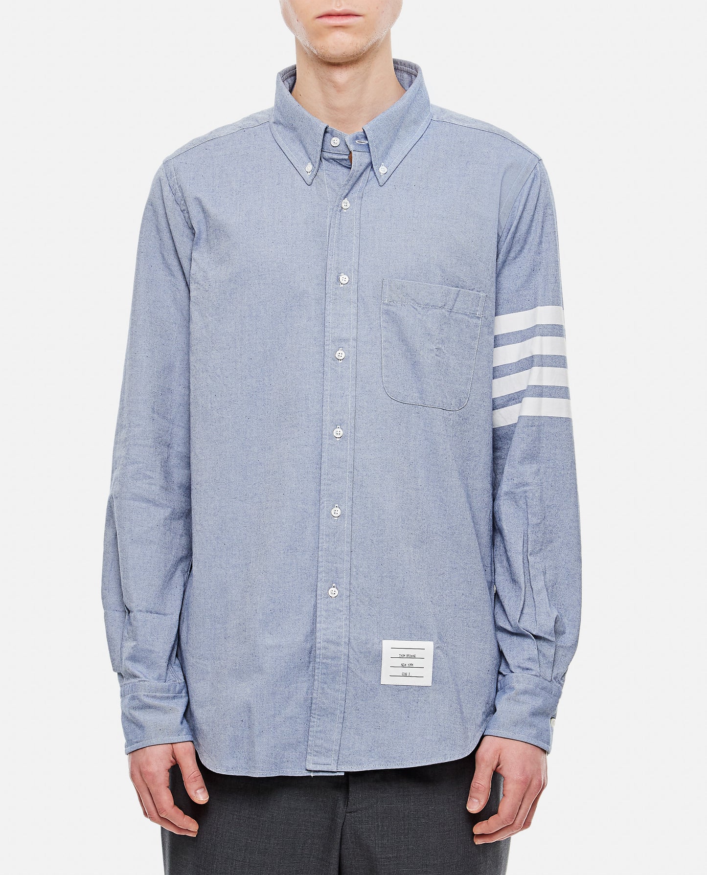 Thom Browne Men Classic 4Bars Cotton Shirt THOM BROWNE