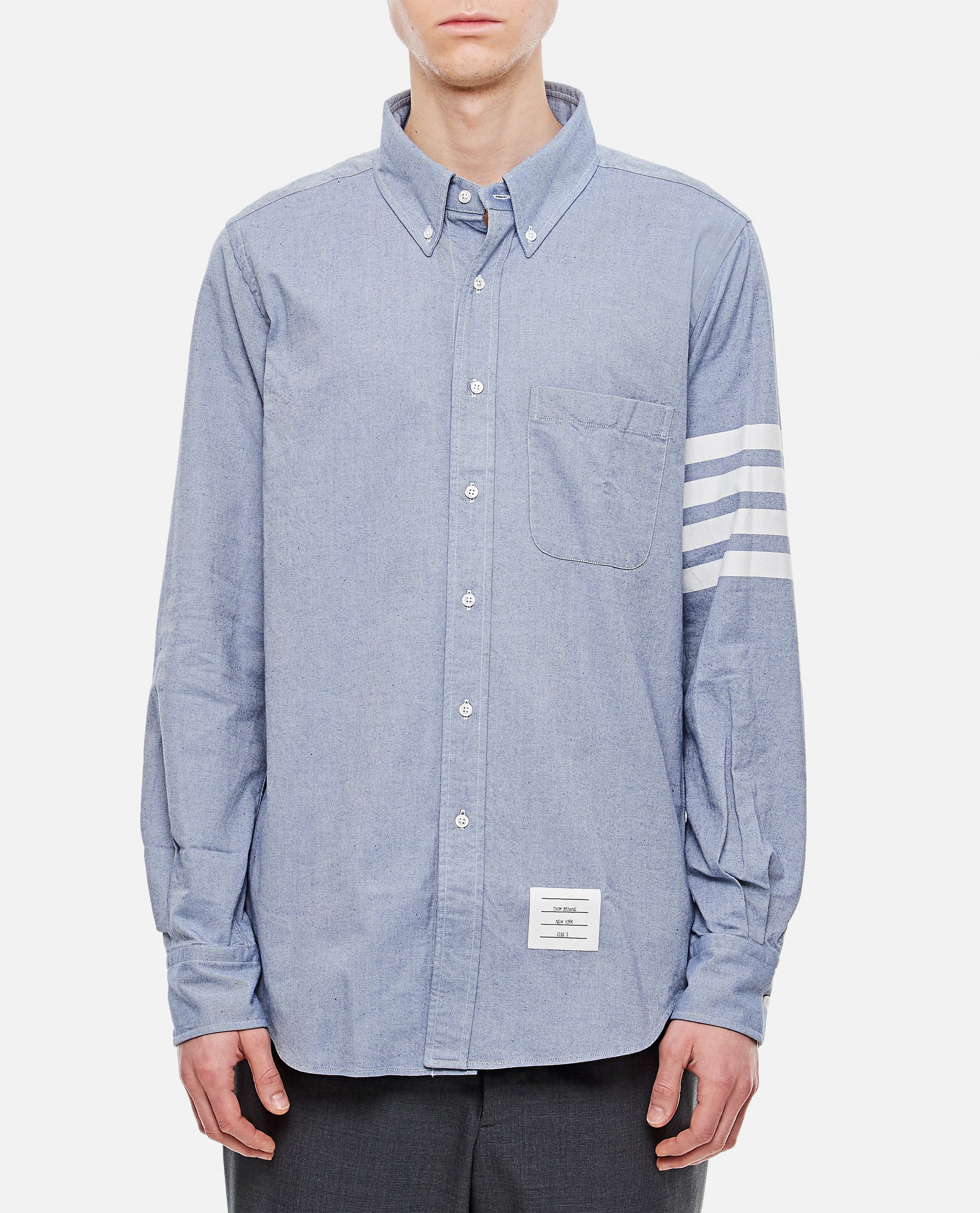 Thom Browne Men Classic 4Bars Cotton Shirt THOM BROWNE