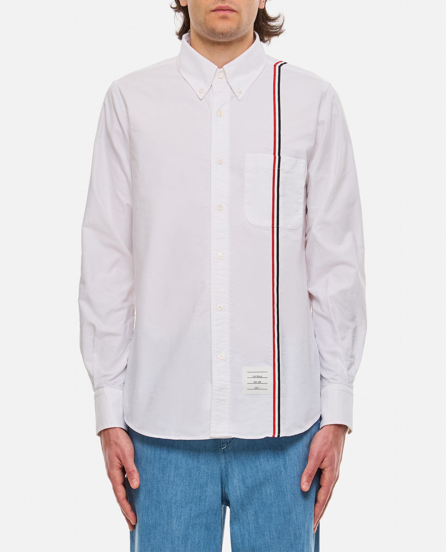 Thom Browne Men Cotton Button Down Shirt THOM BROWNE