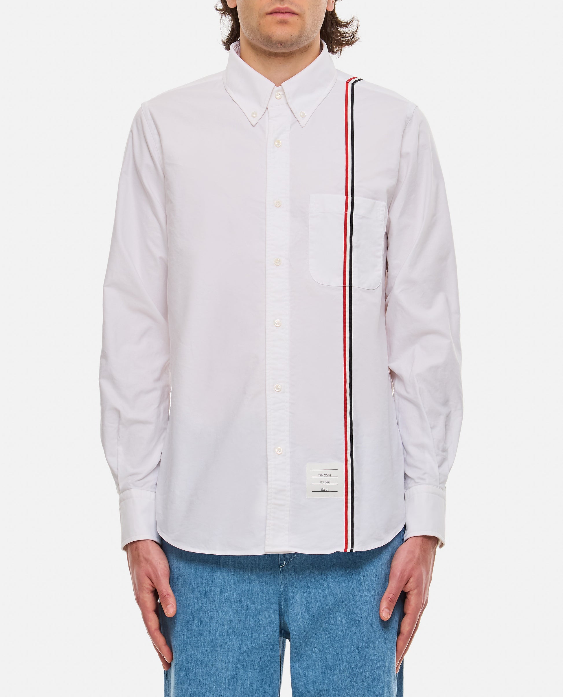 Thom Browne Men Cotton Button Down Shirt THOM BROWNE