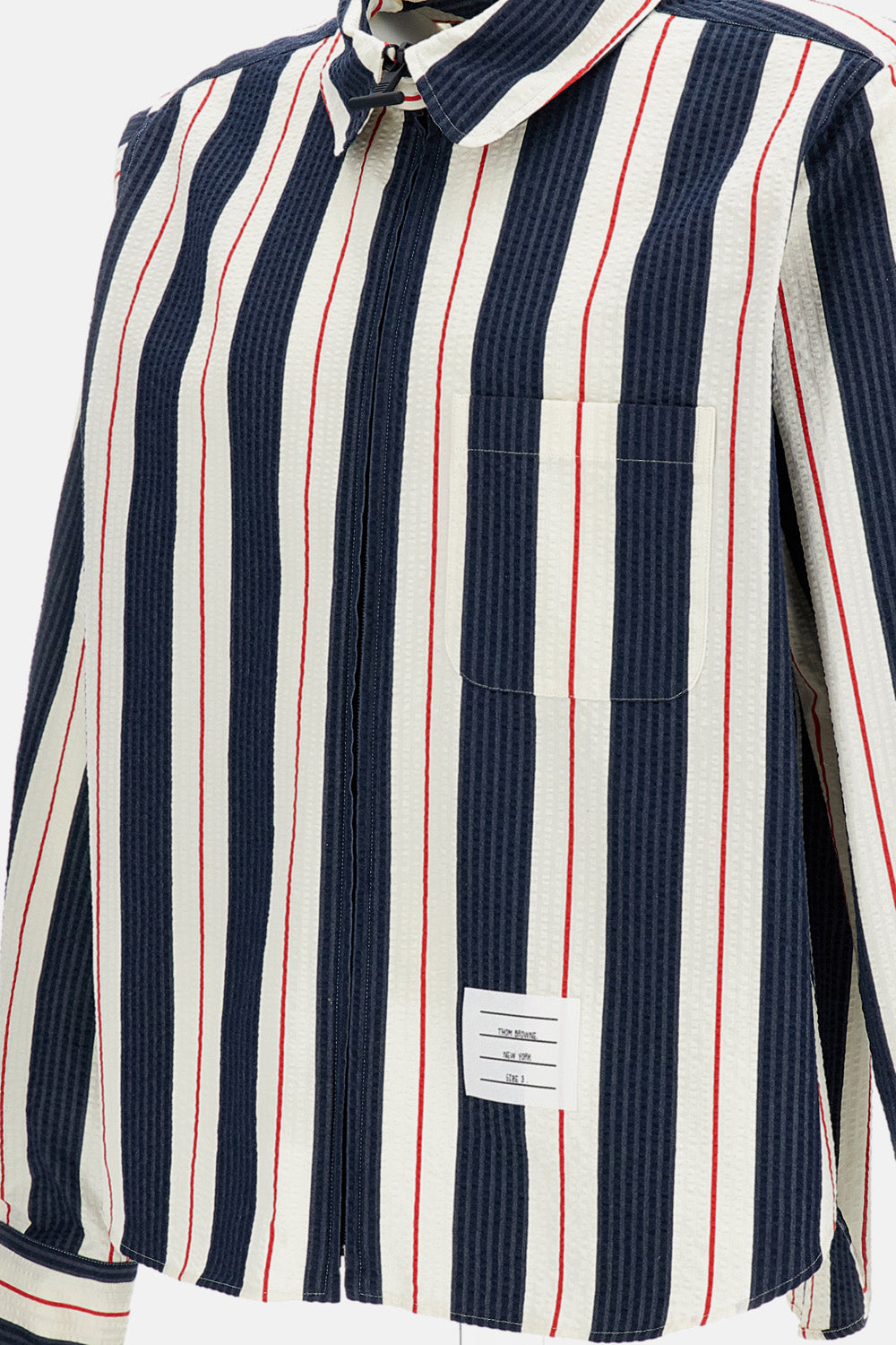 Thom Browne Men Zip-Up Shirt THOM BROWNE