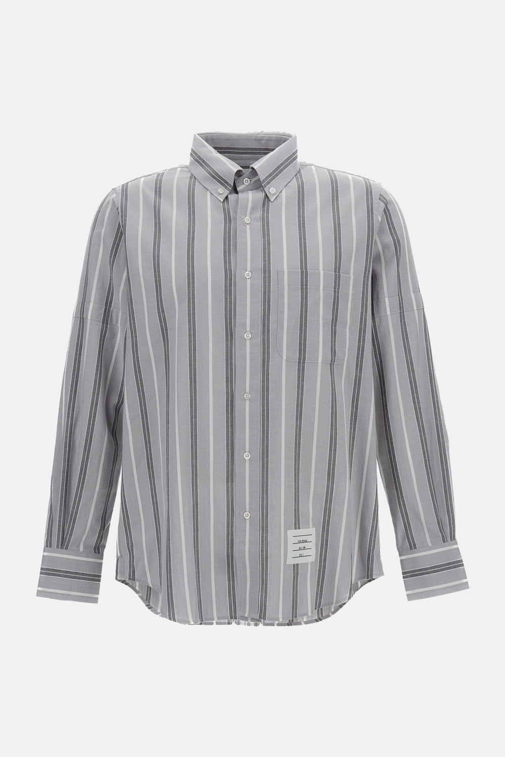 Thom Browne Men Striped Cotton Shirt THOM BROWNE